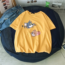 短袖T恤男ins潮牌潮流原宿港风纯棉宽松百搭半袖411-t215-p28，男装T恤，星座410(原411)