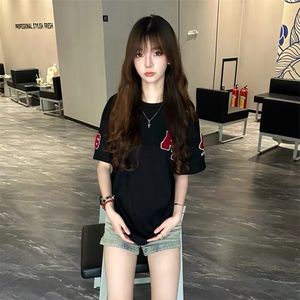 万针全刺绣工艺抖音得物高品质260克重磅纯棉双纱美式高街短袖T恤图片