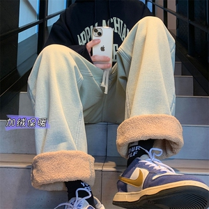 XZ616 冬季新款加绒加厚羊羔绒牛仔裤 TY446 P75控88图片