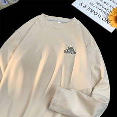 260克重磅双面绒德绒圆领打底衫【有货】C403A-DR25568Y-P25，男装T恤，电商C403A