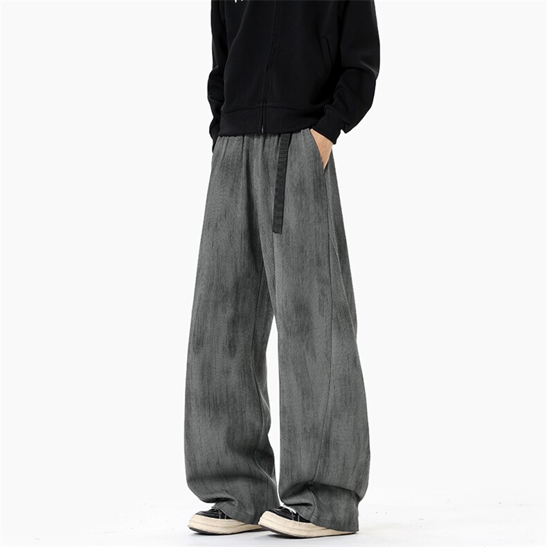 新款港风高级水墨印花腰带设计扎染大码休闲裤男K24065-特P35控68,男装休闲裤,电商A001