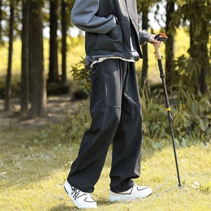 日系户外冲锋裤男秋冬休闲徒步登山裤子  YK57 加绒 P42 常规36图片