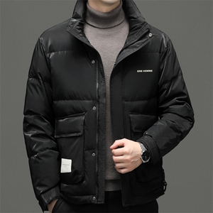 羽绒服男士冬季2023年新款立领加厚上衣中青年保暖御寒外套男装