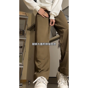 抖音2026春季美式伐木裤男垂感休闲西裤 A423P55控78图片