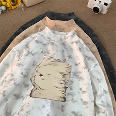 260克重磅扎染德绒半高领打底衫【有货】C403A-DR25456ZR-P25，男装T恤，电商C403A
