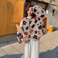 新款首上2C0281117P185K278夹棉加厚立体毛呢外套，女装毛呢外套，2C028