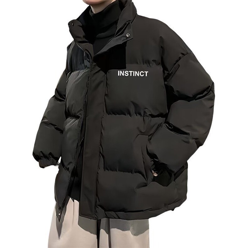 W612-P882025冬季韩版潮流加厚棉服立领潮牌ins宽松痞帅棉衣外套,男装棉衣,星座911-1