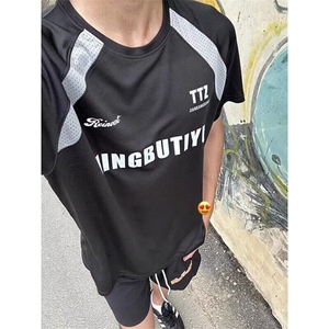 美式速干t恤短袖男女夏季运动健身训练服网眼透气半袖WLG388-P28图片