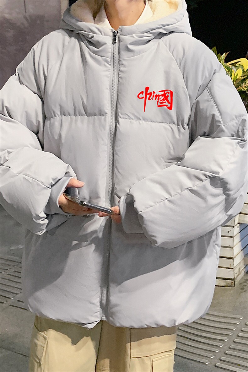 MY16276-P100加厚加绒连帽棉衣男大码棉服男面包服男,男装棉衣,电商A040