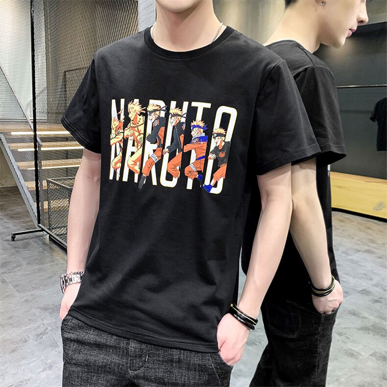 2021夏季新款男士潮流个性印花百搭套头短袖T恤男A436-T647-P25,男装T恤,电商A436