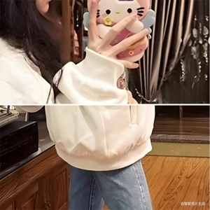 美式复古高街黑八刺绣徽章字母夹克棒球服男女情侣夹棉春秋季图片