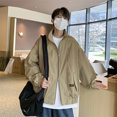 Wt053-P40夏季宽松型双拉链立领防晒服，男装夹克，星座1501-1