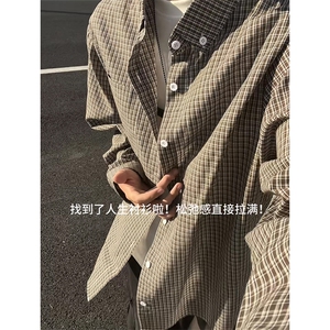 秋季新款衬衫男宽松休闲百搭高级感长袖衬衣外套C2263-特价P33图片