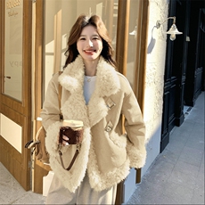 【有货】皮毛一体外套2C115-2380-P215-K318，女装棉衣/棉服，2C115