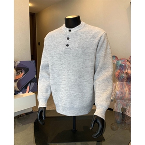 现货毛衣针织衫圆领男装M449-P50控88图片