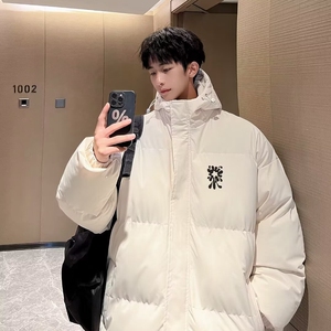 棉服男款冬季美式立领轻薄棉服加厚棉衣外套短款面包服图片