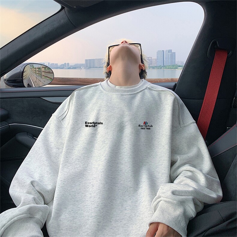 360克重磅图拉链华棉圆领卫衣【有货】C403A-YL25266LL-P45，男装卫衣，电商C403A