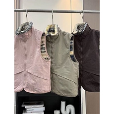 高品户外山系费尔岛羊羔毛双面穿摇粒绒背心外套男女A1142-P105，男装背心/马甲，星座1505