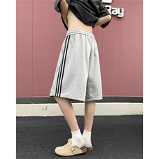 男士华棉针织三条杠运动短裤A367DK55P35控58，男装牛仔裤，电商A367