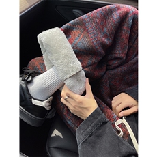 藏红色加绒款