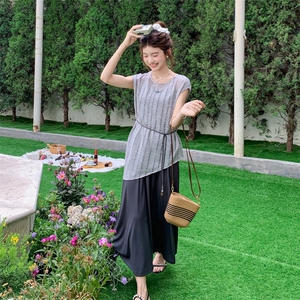 法式设计感罩衫吊带连衣裙套装女2025年夏季新款轻熟风小众两件套图片