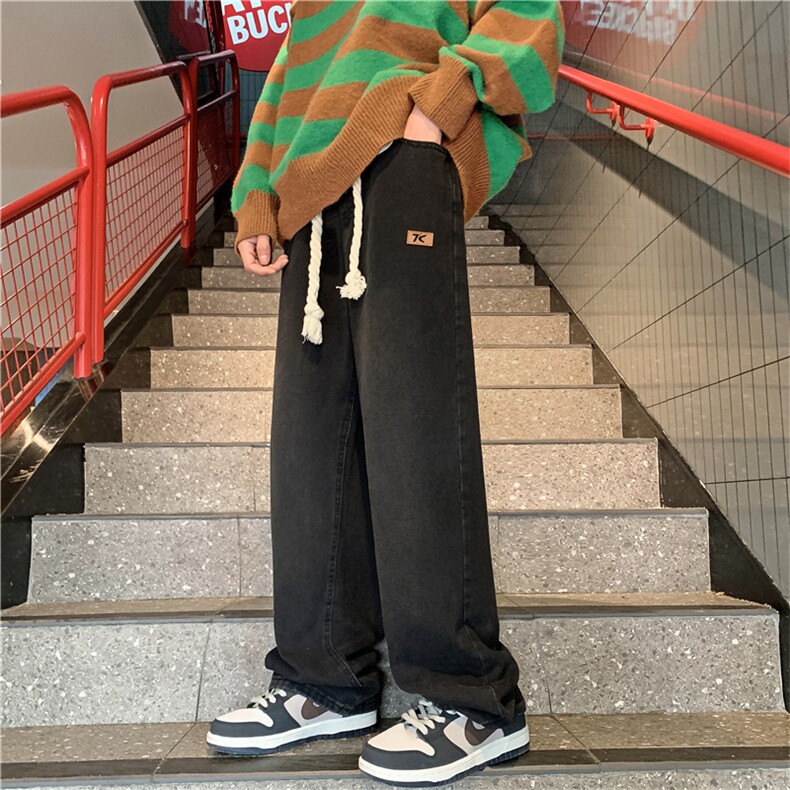 港风潮男牛仔裤嘻哈ins潮高街潮流痞帅长裤N01620-P48,男装牛仔裤,星座308B-1