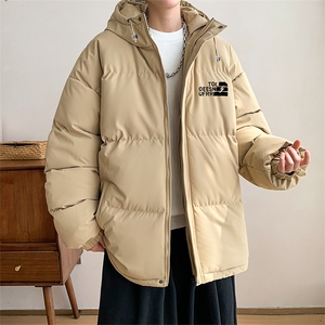 棉衣男冬新款港风宽松连帽面包服羽绒棉学生棉服MF300-P69(现货图片