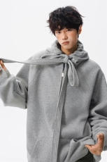 8XL-M朝牌情侣美式绑带设计连帽卫衣宽松开衫外套男女WY35P58，女装短外套，电商D206-1