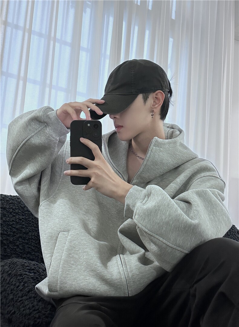 XZ809A/DMWY01/P88/控108/加绒P98/控118空气层重磅连帽开衫卫衣,男装卫衣,星座809A(原222-1)