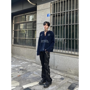 【有货】cleanfit马海毛v领毛衣高级感痞帅美式针织衫TQ01LL-P65图片