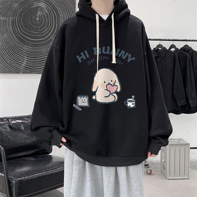 纯棉连帽卫衣男大码运动帽衫宽松薄WY2314-P35 加绒款-P40图片