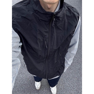 机能立领工装叠穿马甲坎肩外套男薄款速干背心钓鱼登山服 MW922图片