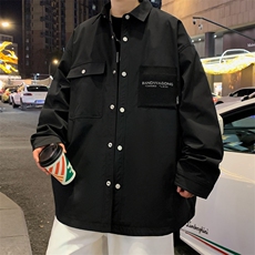 春季新款衬衫外套男潮流宽松休闲工装夹克C01-P75，男装夹克，星座308B-2