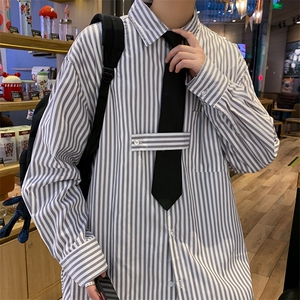 长袖衬衫男港风日系外套CT01P35图片