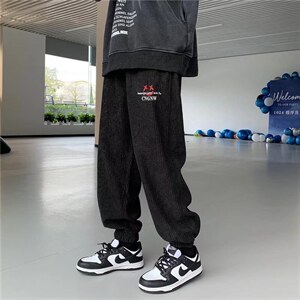 日系复古着vintage裤子高街ins潮灯芯绒休闲裤B369P35图片