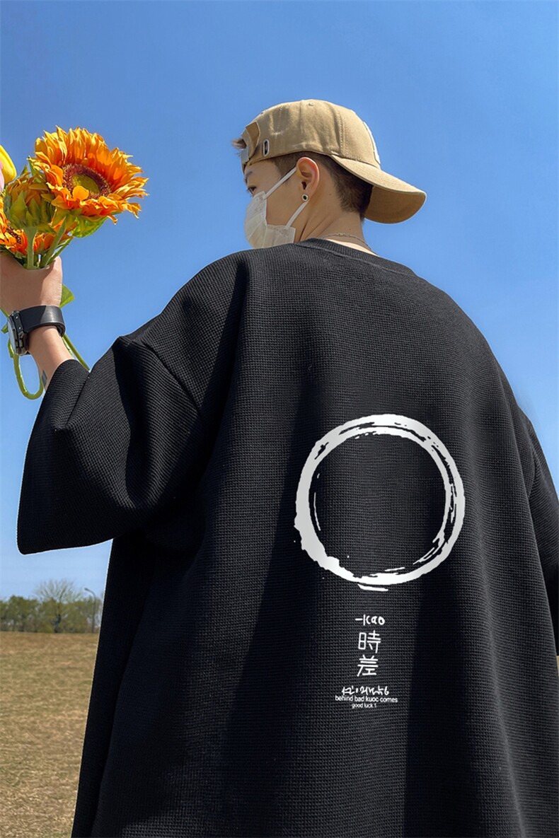 华夫格短袖直播高品质重磅220克时差印花HT17-P20,男装T恤,星座508（原C305）