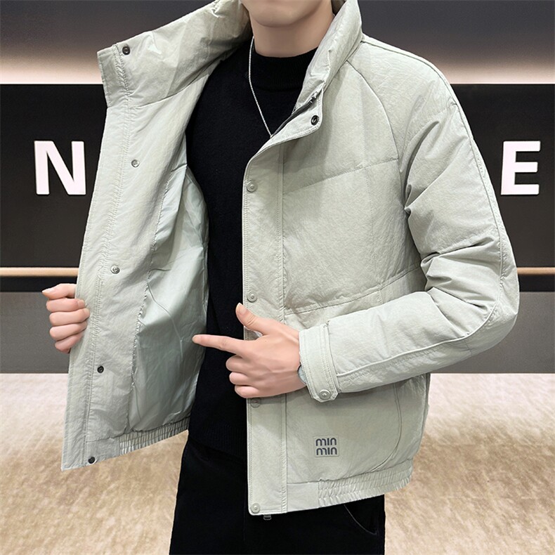DS-A225标2025冬季新款男士立领时尚潮流白鸭绒羽绒服夹克55888,男装夹克,电商A225
