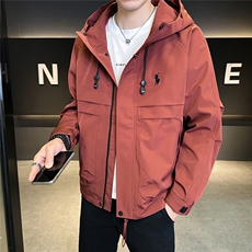 连帽长袖美式常规防风简约工艺夹克秋季休闲外套百搭夹克N823-P90，男装夹克，星座310B-3