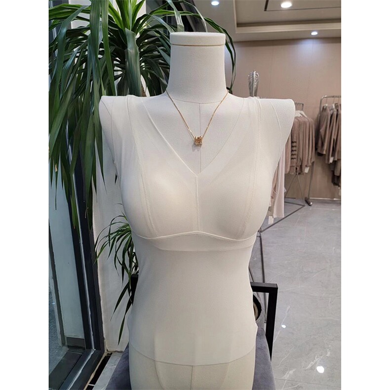 纯色气质简约潮流百搭V领套头显瘦亲肤舒适内搭背心吊带，女装背心吊带，启东羊绒