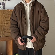 冬季新款棉衣男日系复古加棉加厚宽松立领棉服外套MJ56-P77，男装棉衣，星座208-5