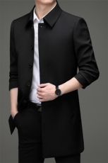 HM8083男士2023年春季新款长袖外套翻领休闲青年风衣P203，男装风衣，电商B360