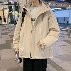 冬季男士冲锋衣棉衣加厚连帽防水棉服青年棉袄潮A266-MY6160-P65，男装夹克，电商A266
