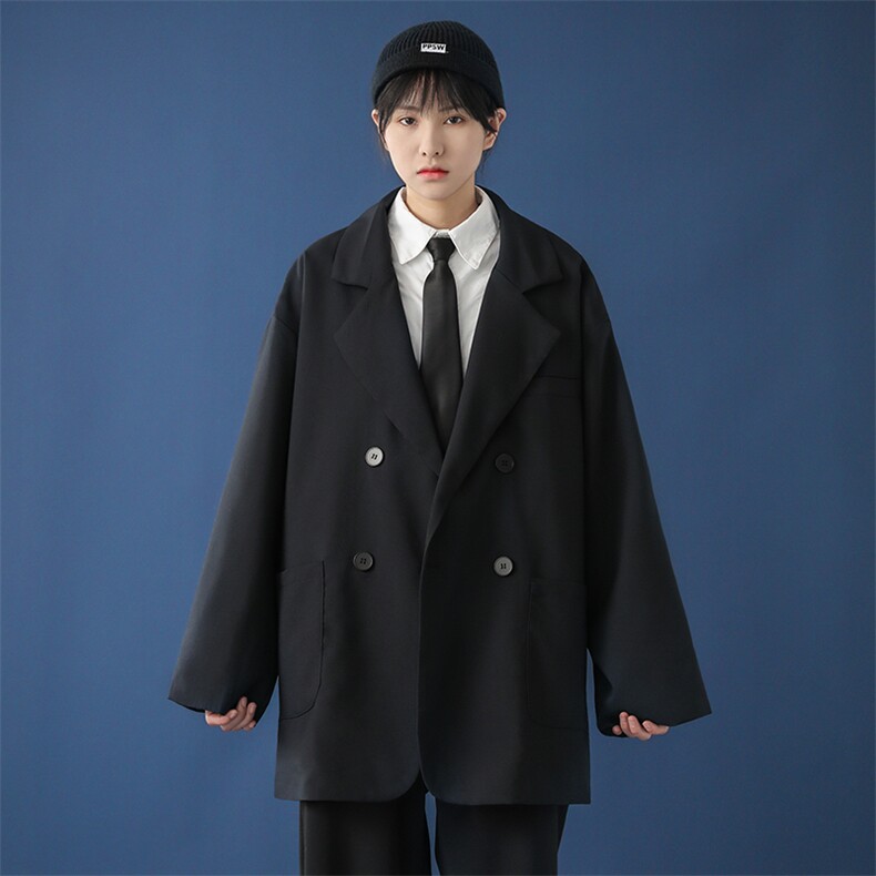 2020年秋冬新款男女宽松休闲盐系西装外套DS-B293-A758-P85,男装西服,电商A306