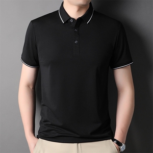 翻领纯色短袖polo男装2024夏季新款商务休闲男士上衣SFT3136-P60图片