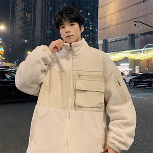 FM05-P69特现货羊羔毛加厚外套男工装宽松翻领棉袄冬季潮棉衣a图片