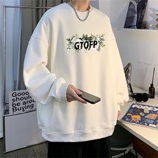 秋季新款320G华棉圆领卫衣面布棉WH509-P35控58，男装卫衣，电商B370