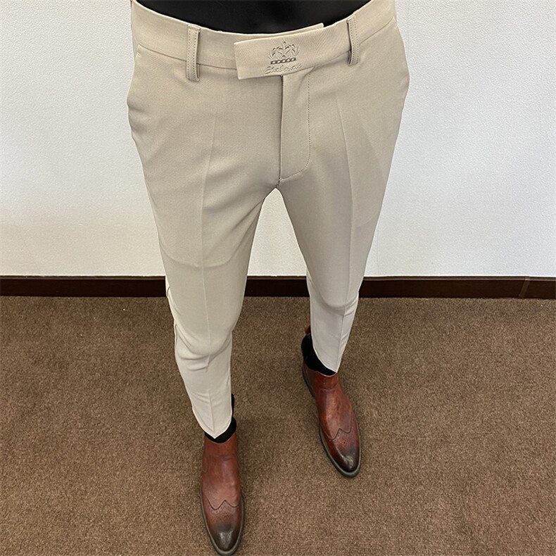 2025秋季新款九分裤休闲九分裤三色97%涤纶，3%氨纶DB2589特批P45，男装休闲裤，电商B368