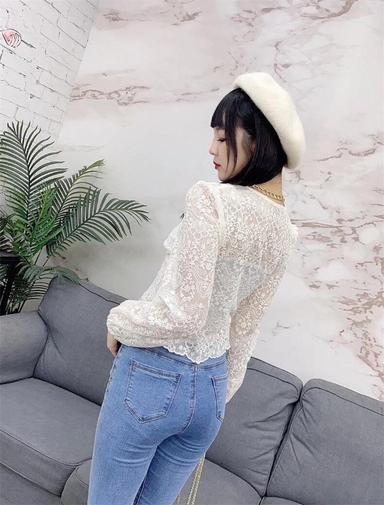 打底百搭蕾丝小衫SML，女装，艾涵o