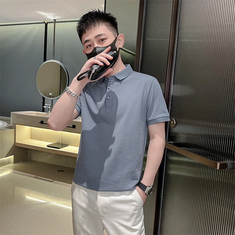 TX02-特P38男T恤夏季短袖半袖新款上衣夏装半截袖POLO衫7色可选,男装T恤,电商D327