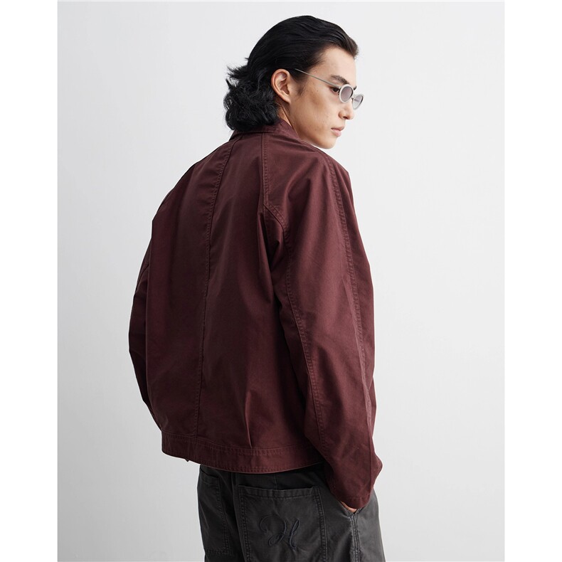 暗红色“刀锋”解构夹克外套D328-JK26-P108,男装夹克,电商D328